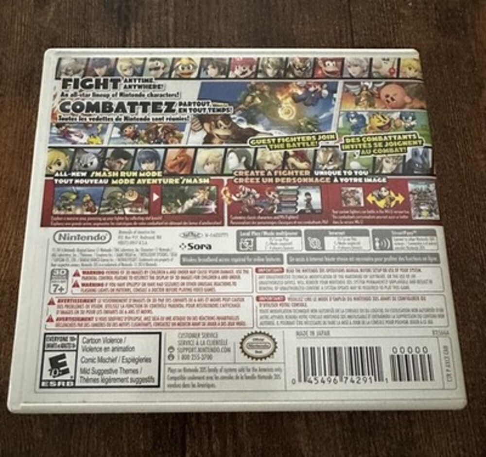 Super Smash Bros. for Nintendo 3DS - Case and Manual Only - Picture 3 of 3